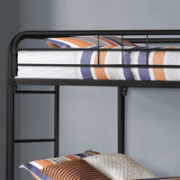 BUNK BED - TWIN - TWIN SIZE - BLACK METAL