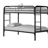 BUNK BED - TWIN - TWIN SIZE - BLACK METAL