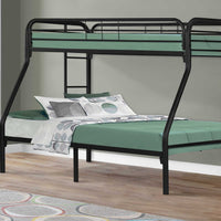 BUNK BED - TWIN - FULL SIZE - BLACK METAL