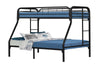 BUNK BED - TWIN - FULL SIZE - BLACK METAL