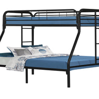 BUNK BED - TWIN - FULL SIZE - BLACK METAL