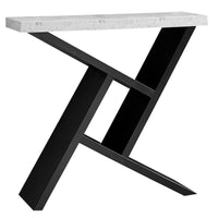 ACCENT TABLE - 36"L - BLACK - CEMENT-LOOK HALL CONSOLE