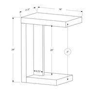 24" Cappuccino Particle Board, and MDF Accent Table with a Hollow Core