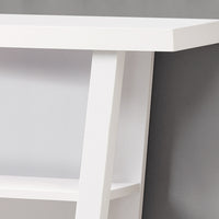 33.75" White Particle Board,  MDF Accent Table with a Hollow Core