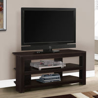 19.75" Cappuccino Particle Board and Laminate TV Stand