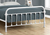 47.75" White Metal Frame Queen Size Bed