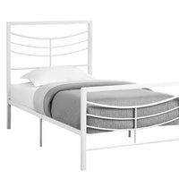 47.75" Metal Frame Twin Size Bed