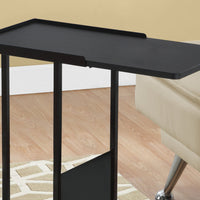 23.75" Metal Accent Table with a Magazine Rack