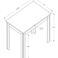 21.5" Black Particle Board, Laminate, and MDF Accent Table