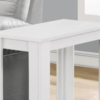 22" White Particle Boards Accent Table