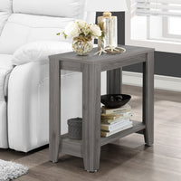 22" Grey Particle Boards Accent Table