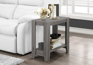 22" Grey Particle Boards Accent Table