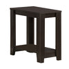 22" Cappuccino Particle Boards Accent Table