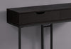 32" MDF and Black Metal Accent Table