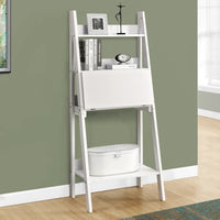 61" Particle Board and Laminate Ladder Style Bookcase