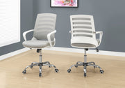 37.75" White Foam, MDF, Polypropylene, and Metal Multi Position Office Chair