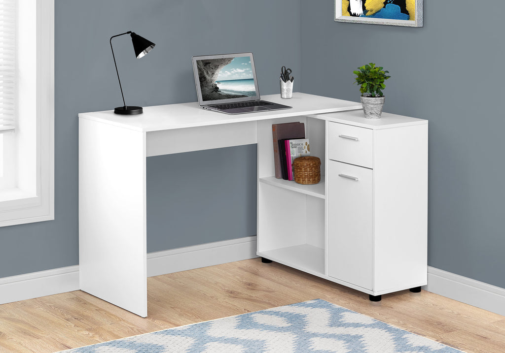 29.5" Particle Board And Laminate Computer Desk With A Storage Cabinet