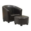 Two 26.25" Leather Look, Foam, and Solid Wood Juvenile Chairs