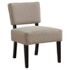 31.5" Light-Dark Brown Abstract Dot Polyester, Foam, & Solid Wood Accent Chair