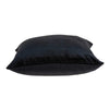 18" X 0.5" X 18" Transitional Black Solid Pillow Cover