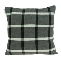 20" X 0.5" X 20" Transitional Gray Cotton Pillow Cover