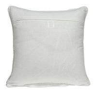 20" X 0.5" X 20" Transitional Beige and White Accent Pillow Cover