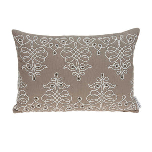 20" X 0.5" X 14" Traditional Beige Pillow Cover