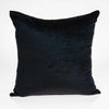 18" X 7" X 18" Transitional Black Solid Pillow Cover With Poly Insert