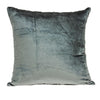 22" X 7" X 22" Transitional Charcoal Solid Pillow Cover With Poly Insert