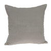 22" X 7" X 22" Transitional Gray Solid Pillow Cover With Poly Insert