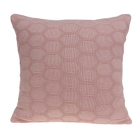 20" X 7" X 20" Transitional Pink Pillow Cover With Poly Insert