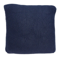 18" X 5" X 18" Transitional Blue Pillow Cover With Poly Insert