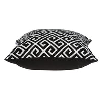 20" X 7" X 20" Cool Transitional Black and White Pillow Cover With Poly Insert