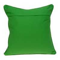 20" X 7" X 20" Cool Traditional Green and White Pillow Cover With Poly Insert