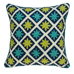 20" X 0.5" X 20" Handmade Traditional Multicolored Accent Pillow Cover