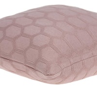 20" X 7" X 20" Transitional Pink Pillow Cover With Down Insert