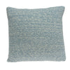 20" X 7" X 20" Transitional Blue Cotton Pillow Cover With Down Insert