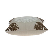 20" X 7" X 20" Traditional Beige Pillow Cover With Down Insert