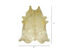 6 Ft Gold Devore Brindled Cowhide Rug