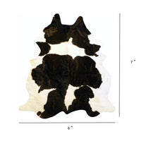 6 Ft Holstein Brindled Cowhide Rug