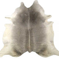 6.5' Grey Brazilian Natural Cowhide Area Rug