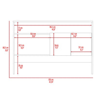 47.2" X 14.1" X 31.7" Oak Particle Board Classic Console Table