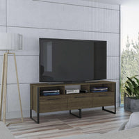 54.9" X 16" X 21.6" Oak Particle Board Magnum TV Stand