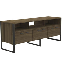 54.9" X 16" X 21.6" Oak Particle Board Magnum TV Stand