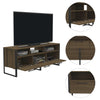 54.9" X 16" X 21.6" Oak Particle Board Magnum TV Stand