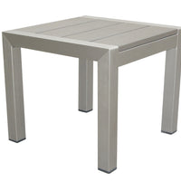 Outdoor Side Table, Gray