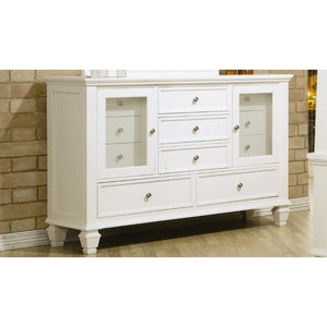 Wooden Traditional Dresser, White