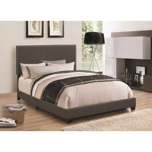 Espresso Upholstered Full Bed