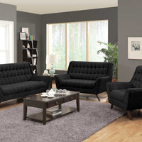 Contemporary Sofa, Black.