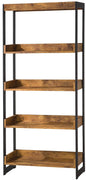 Bookcase With 4 Open Shelves, Antique Finish